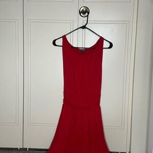 Express Red A-line Dress with Elastic Waist and Lined Skirt Size XS Party Formal
